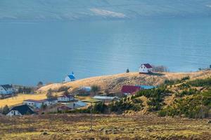 stoovarfjorour le petit village de pêcheurs de la région est de l'islande. photo