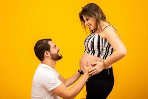 portrait de grossesse en couple photo