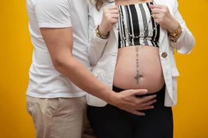 portrait de grossesse en couple photo