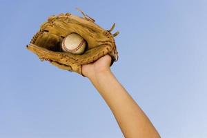 baseball pris dans un gant photo