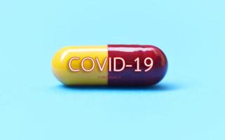 covid-19 médicament de capsule antivirale coronavirus pour le traitement et la prévention corona virus ncov 2019 infection pandémie propagation infectieuse dans le monde - médicament médicament covid-19 photo