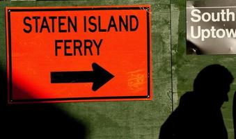 Panneau de ferry de Staten Island photo