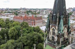 vue aérienne de lviv, ukraine photo