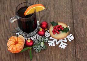 nourriture et boisson de Noël photo