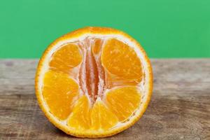 pulpe de mandarine orange photo