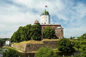 vue sur la forteresse médiévale des croisés. vyborg. photo