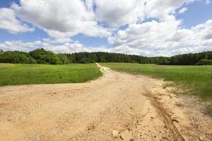 route de campagne sablonneuse photo