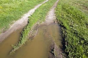 route rurale inondée photo