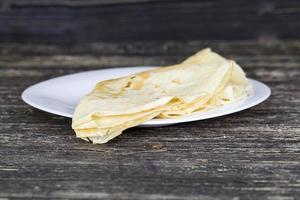 crêpe sur une assiette photo