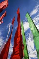 drapeaux rouges et verts photo