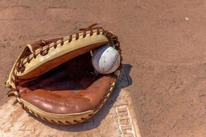 gant de catchers et baseball photo