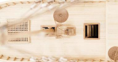 maquette de bateau en bois photo