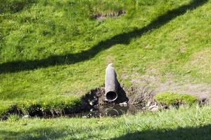 tuyau d'égout, gros plan photo