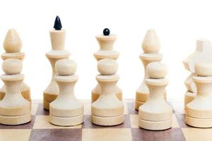 échecs en noir et blanc photo