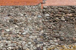 partie du mur d'un château médiéval photo