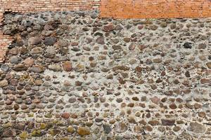 partie du mur d'un château médiéval photo