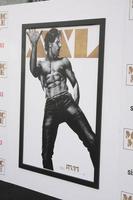 los angeles, 25 juin - affiche de joe manganiello magic mike xxl à la première de magic mike xxl au théâtre chinois tcl le 25 juin 2015 à los angeles, ca photo