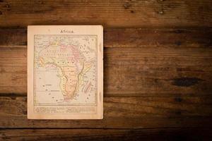 1867, ancienne carte couleur de l'Afrique, avec copie espace photo