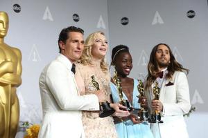 los angeles, 2 mars - matthew mcconaughey, cate blanchett, lupita nyong o, jared leto à la 86e cérémonie des académies au dolby theatre, hollywood et highland le 2 mars 2014 à los angeles, ca photo