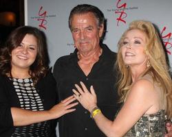 los angeles, 24 août - angelica mcdaniel, eric braeden, melody thomas scott au dîner du fan club jeune et agité à l'hôtel sheraton universel le 24 août 2013 à los angeles, ca photo