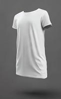 maquette de t-shirt à manches courtes coupe slim de couleur blanche photo