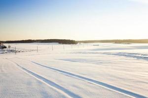 route d'hiver, piste. photo