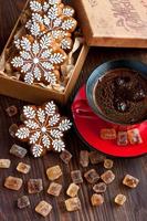 composition de temps de Noël avec des cookies photo