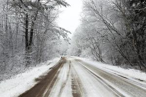 la route d'hiver photo