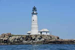 boston light par une chaude journée d'été photo