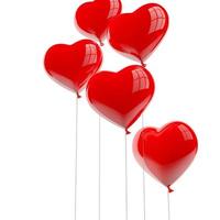 ballons en forme de coeur photo