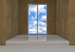 chambre avec vue sur les nuages photo