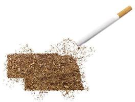 cigarette et tabac en forme de nebraska (série)
