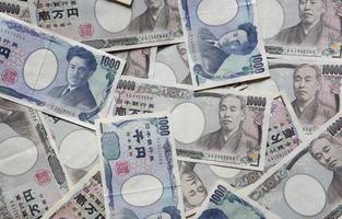 billets de banque japonais, yen japonais photo