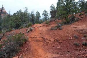 sentier de randonnée à red rock sedona arizona photo