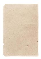 texture de feuille de papier beige recyclé ou fond avec bordure déchirée