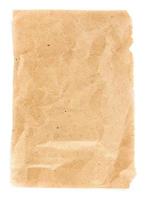 texture de papier jaune recyclé ou fond avec bord déchiré. photo
