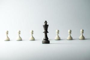 figure d'échecs, stratégie de concept d'entreprise, leadership, équipe et réussite