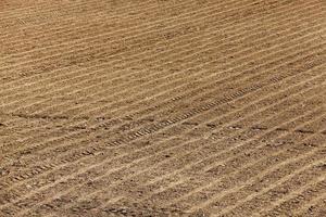 champ agricole labouré photo