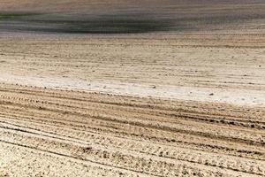 champ labouré agricole photo