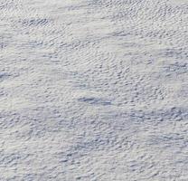 après les chutes de neige, gros plan photo