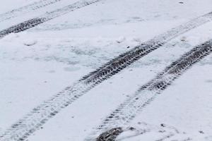 congères de neige en hiver photo