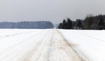 route en hiver photo