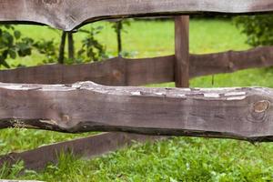 clôture en bois, gros plan photo