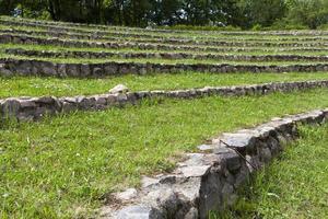 structure en pierre, gros plan photo