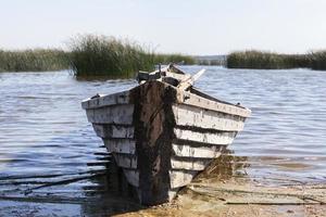 bateau en bois, gros plan photo