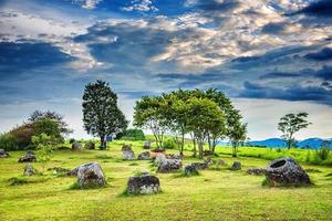 plaine de jarres. photo