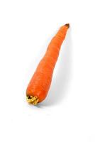 carottes isolés sur fond blanc photo