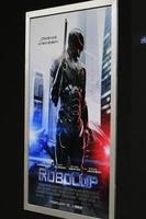 los angeles, 10 février - affiche robocop au robocop , première de los angeles au théâtre chinois tcl le 10 février 2014 à los angeles, ca photo