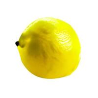 fruit de citron et citron à moitié coupé isolé sur un tracé de détourage fond blanc photo