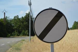 panneau routier de france photo